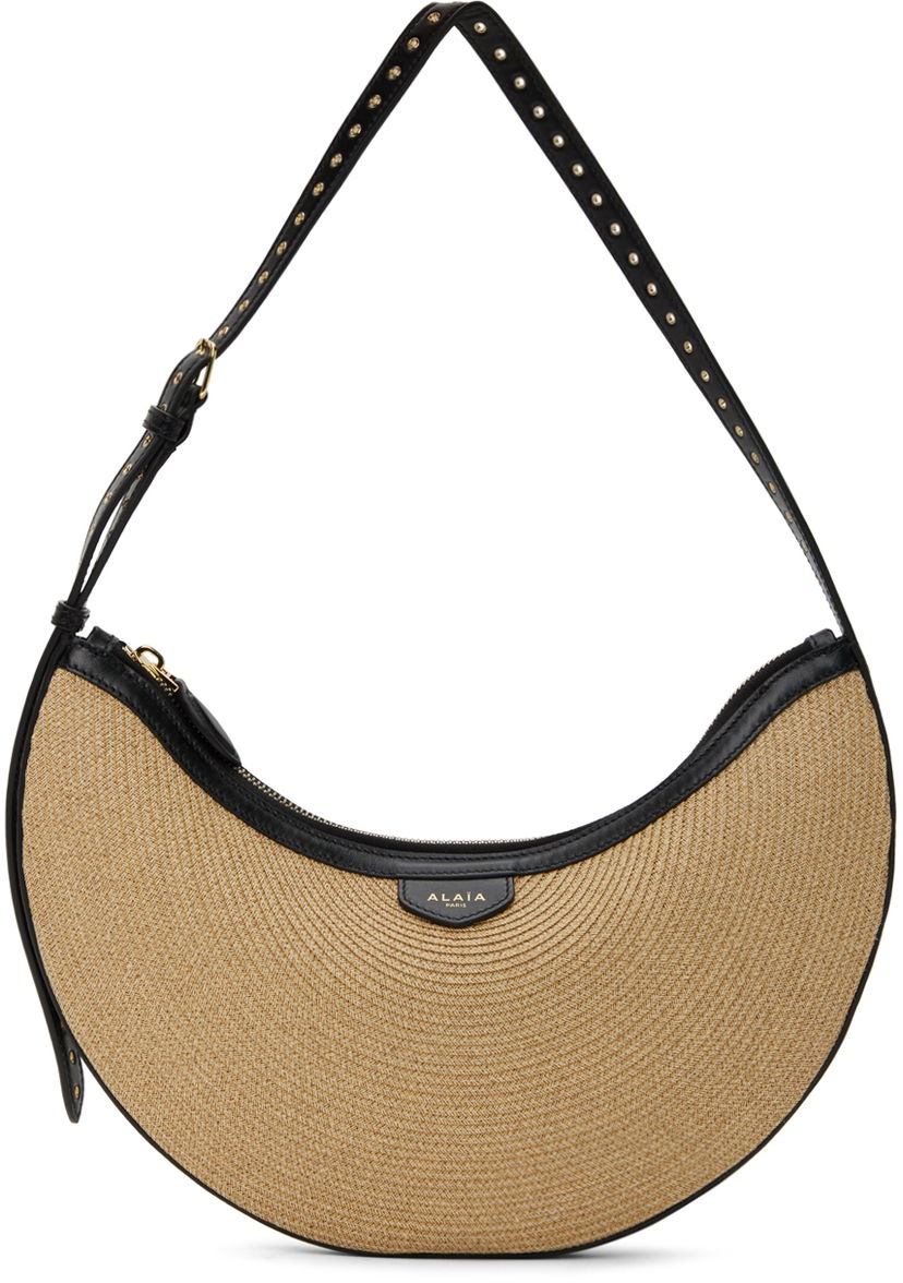Torba za rame Alaïa One Piece Demi Lune Shoulder Bag Bež | AA1S02731CA291