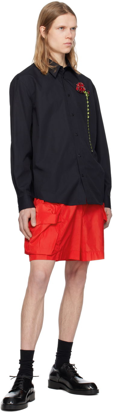 Kratke hlače Simone Rocha Simone Rocha Cargo Flap Pocket Drawstring Shorts Crvena | 4135 1067, 3