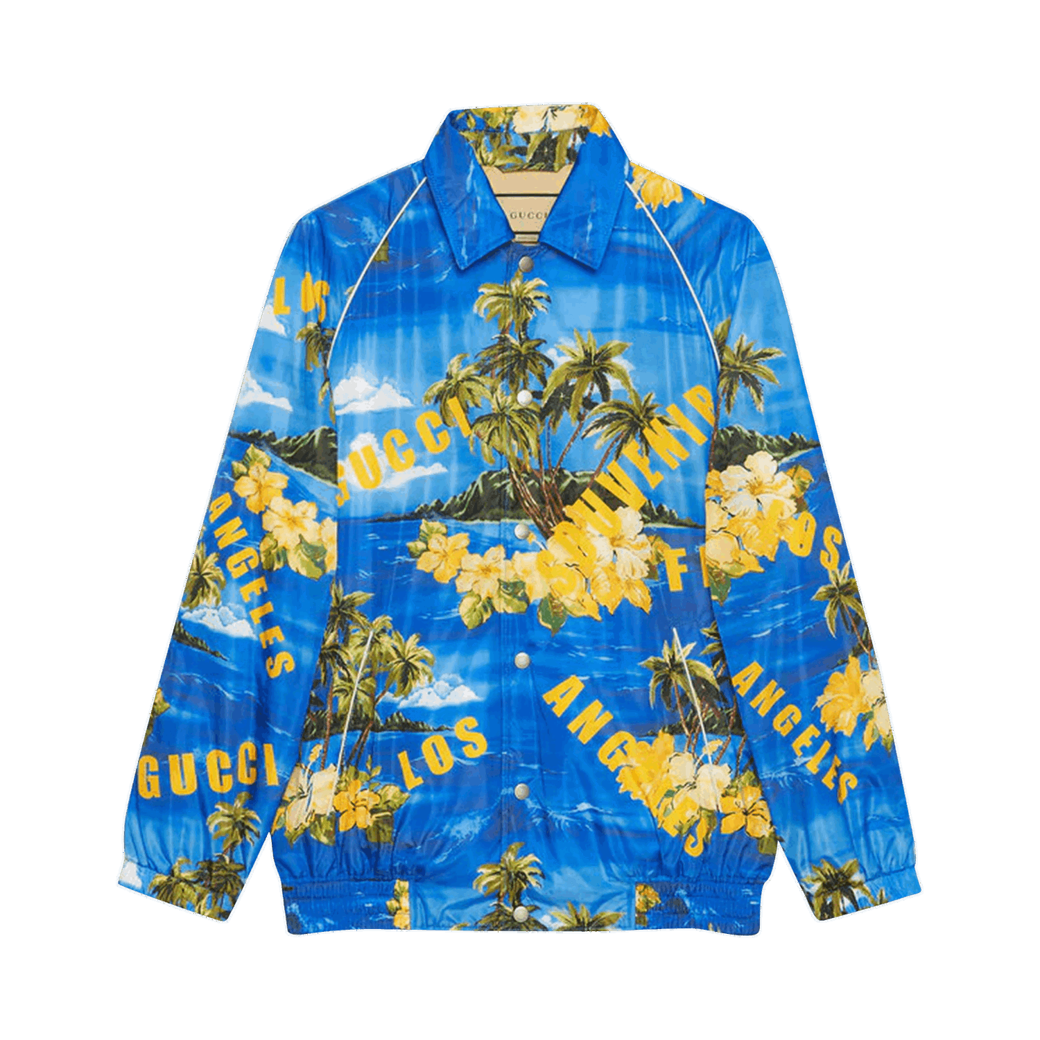 Jakna Gucci Printed Nylon Jacket Plava | 694137 ZAJI0 4216, 0