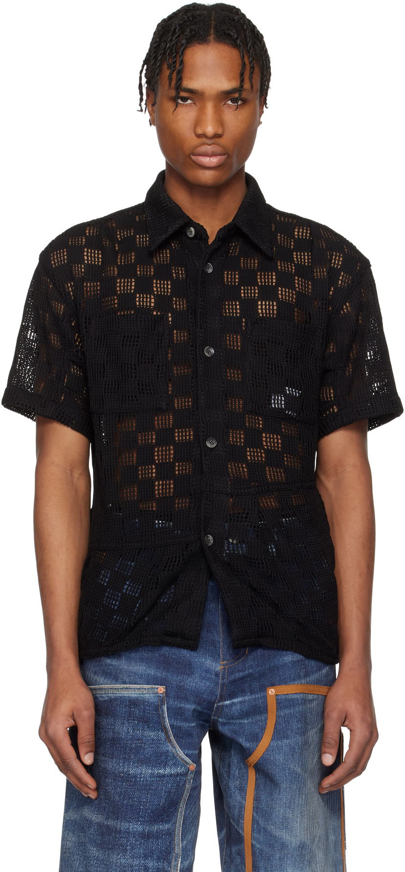 Košulja Andersson Bell Andersson Bell Letto Knitted Shirt Crna | atb1234m