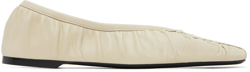 Tenisice i cipele TOTEME The Gathered Ballerina Flats Bež | 243-WAS2747-LE0052
