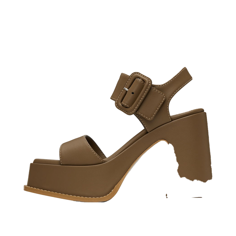 Tenisice i cipele Stella McCartney Skyla Buckled Platform Sandals Smeđa | 810394AP0AL0