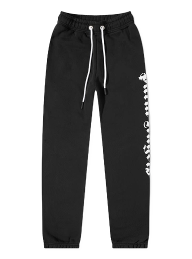 Trenirka Palm Angels Side Logo Sweat Pant Crna | PMCH010C99FLE0021001