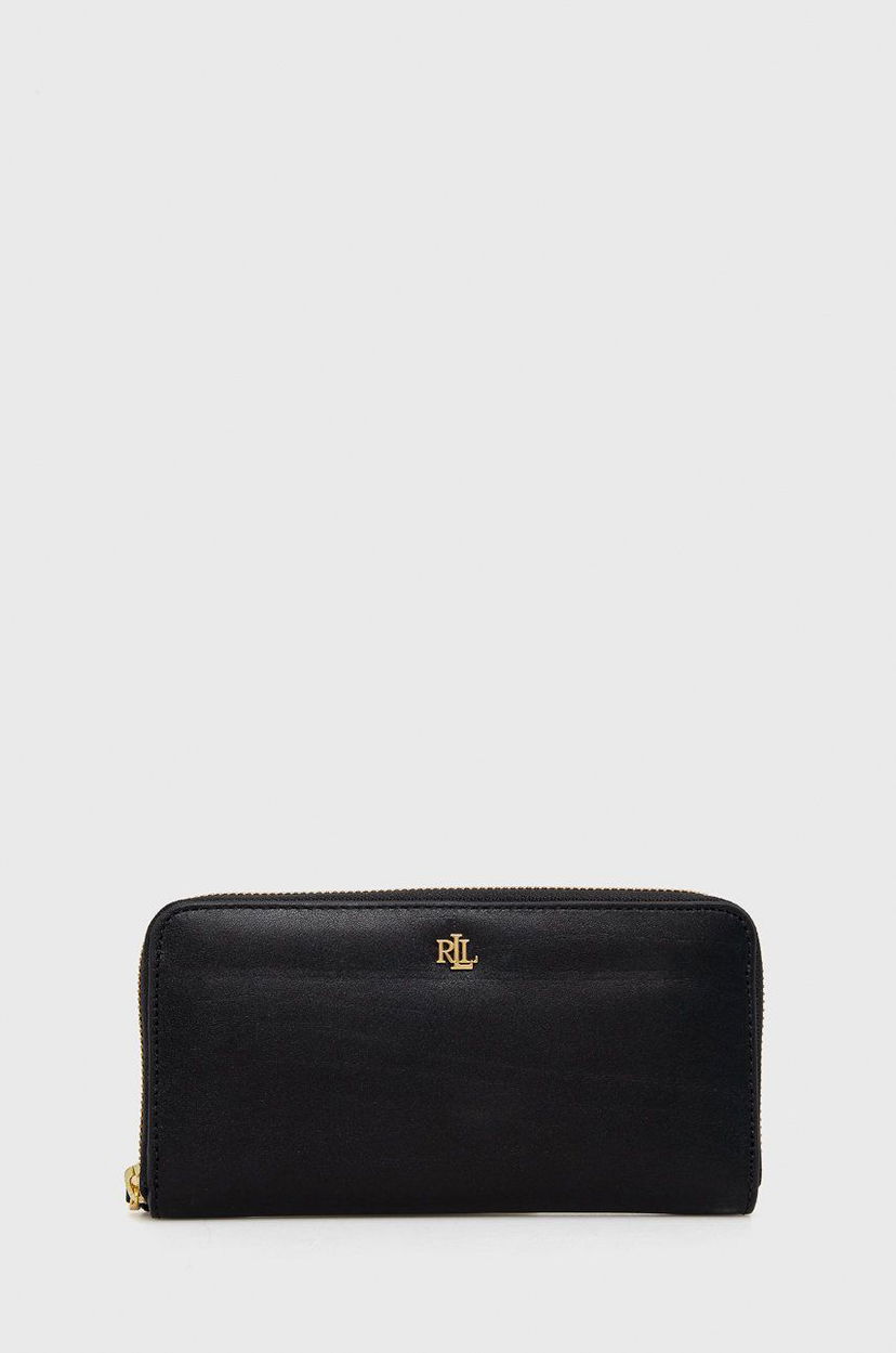 Novčanik Polo by Ralph Lauren Leather Zip Around Wallet Crna | 432876730003