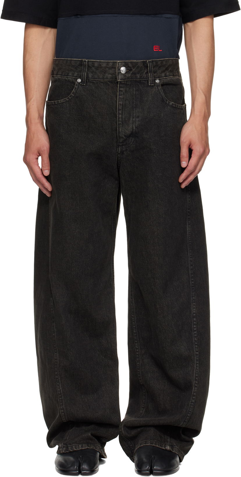 Jeans Eckhaus Latta Eckhaus Latta Bend Jeans Crna | 1225-EL-PF25-S