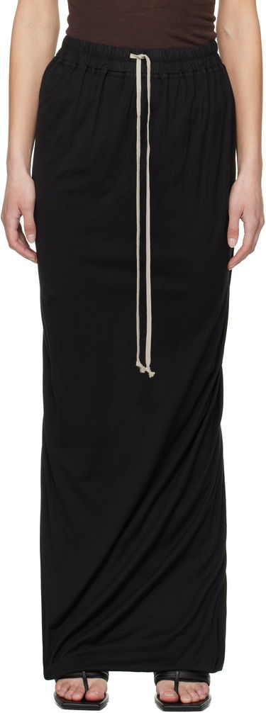 Suknja Rick Owens Rick Owens DRKSHDW Hollywood Pull On Maxi Skirt Crna | DS01E3332 BHDB, 0