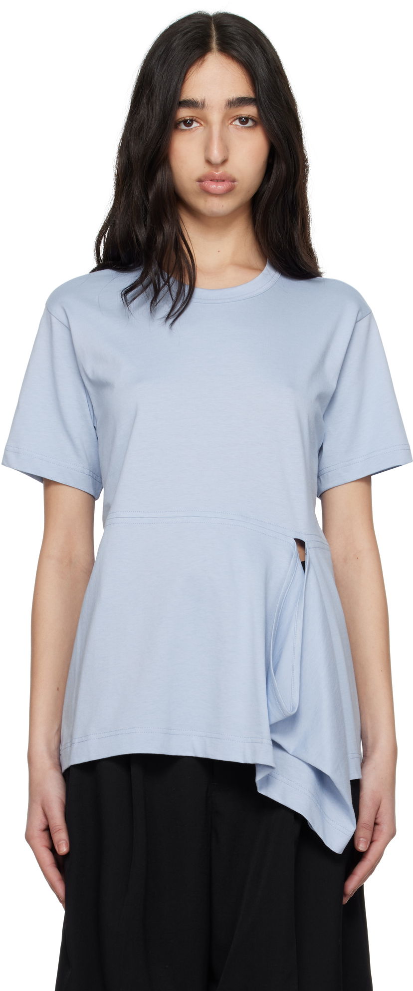 Majica kratkih rukava Comme des Garçons Comme des Garçons Shirt Open Loop T-Shirt Plava | FO-T022-051