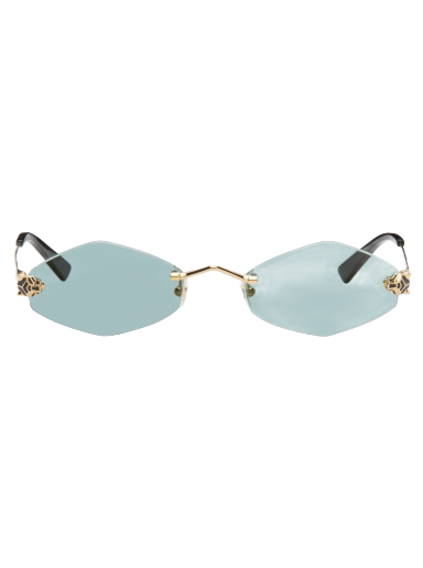 Sunčane naočale Cartier Oval Sunglasses Tirkiz | CT0433S