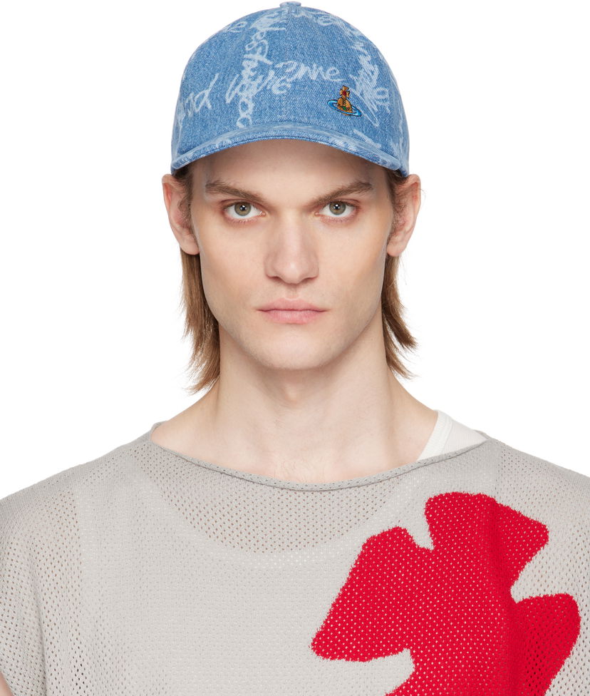 Kapa Vivienne Westwood Vivienne Westwood VW Grid Baseball Cap Plava | 81020019-W014I-