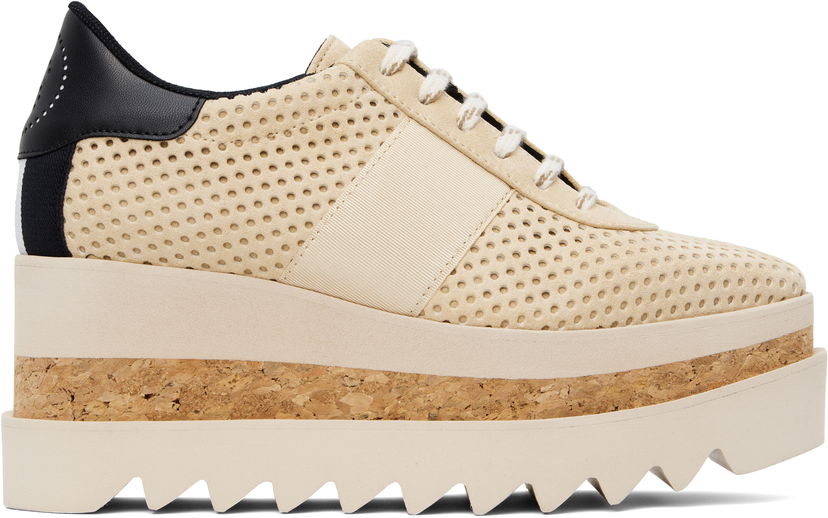 Odjeća Stella McCartney Stella McCartney Sneak-Elyse Platform Trainers Bež | 810542E00230