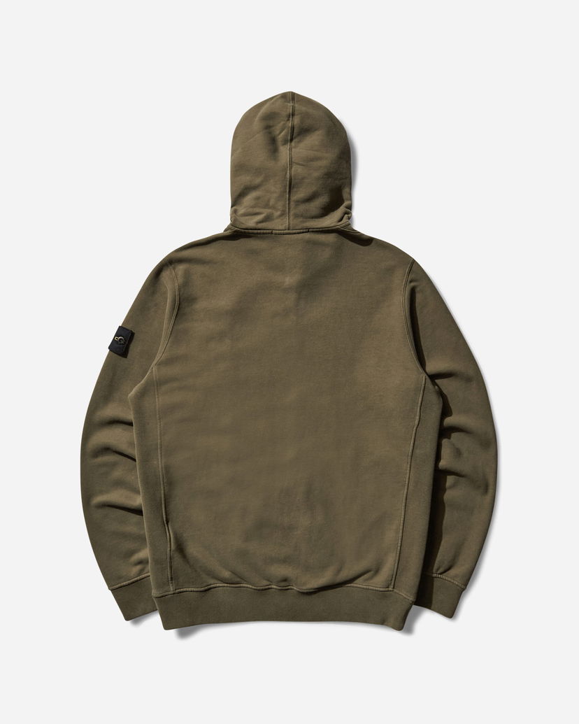 Dukserice Stone Island Garment Dyed Zip Hoodie Zelena | K2S15-6100067-S0A20 V0054