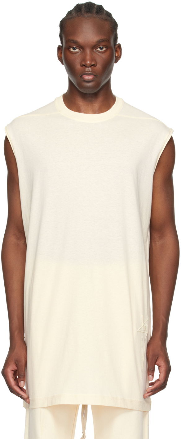 Majica bez rukava Rick Owens Tarp Longline T-Shirt Bež | CM01D9231 CHJER, 0