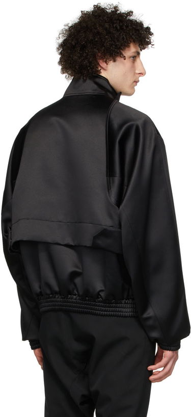 Dukserice We11done We11done Half-Zip Mock Neck Polyester Anorak Crna | WD-JK1-22-075-M-BK, 2