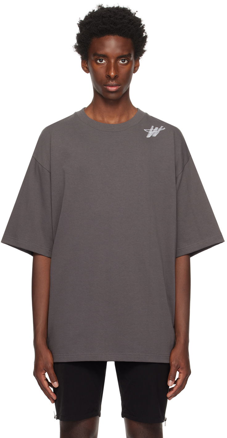 Majica kratkih rukava We11done We11done 'WD' T-Shirt Siva | WD-TP6-20-073-U-CH