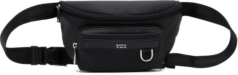 Torba oko struka BOSS BOSS Logo Trim Belt Bag Crna | 50548787