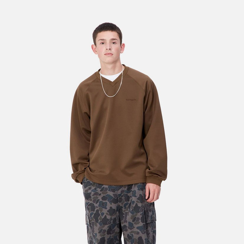 Dukserice Carhartt WIP Bolan V-Neck Sweatshirt Smeđa | I033925_9