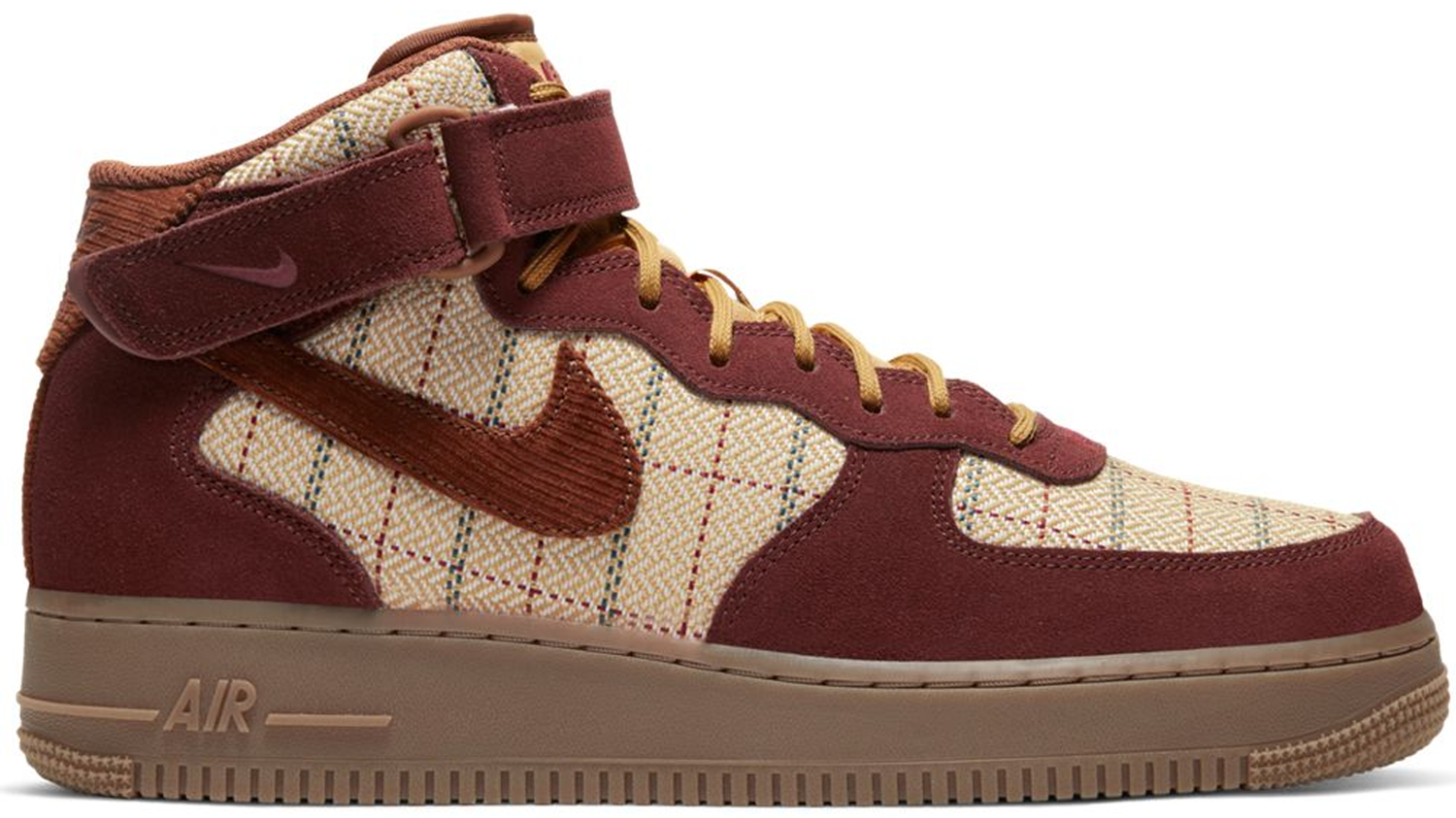 Tenisice i cipele Nike Air Force 1 Mid Plaid Brown Smeđa | CT1206-900, 0