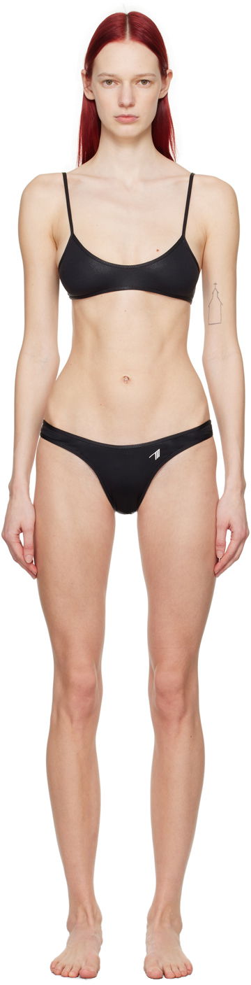 Kupaći kostimi The Attico Attico Scoop Neck Bikini Crna | 243WBB90 PA63