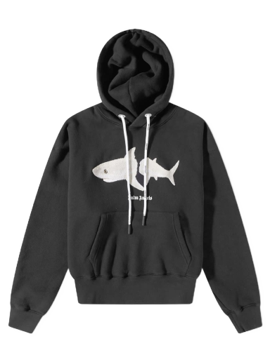 Dukserice Palm Angels Shark Hoody Crna | PMBB058S23FLE0051001