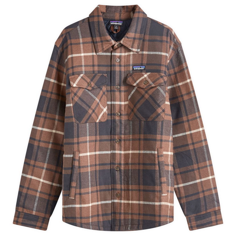 Košulja Patagonia Shirt Insulated Flannel Smeđa | 20386-OMBN
