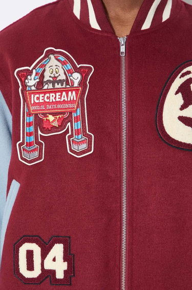 Bomber jakna BBC IceCream ICECREAM Diner Team Varsity Bomber Jacket Tamnocrvena | IC24106, 6