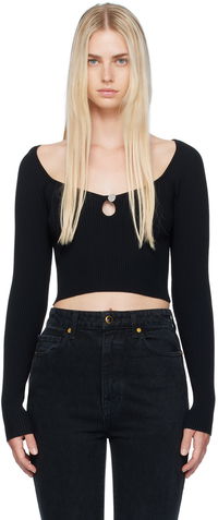 Designer Cutout Knit Top