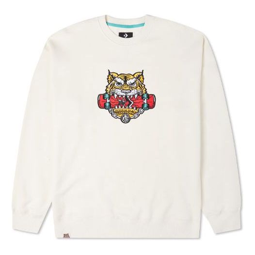 Džemper Converse New Year Series Tiger Crewneck Sweatshirt Bijela | 10024319-A01