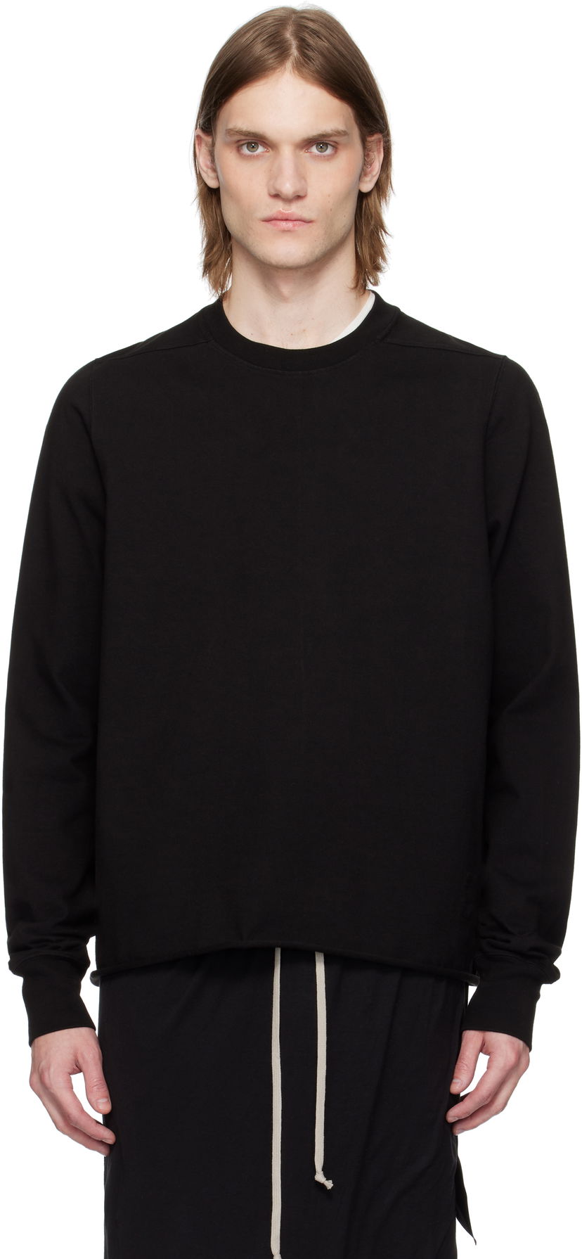 Džemper Rick Owens Rick Owens DRKSHDW Hollywood Crewneck Sweatshirt Crna | DU01E3279 RIGP