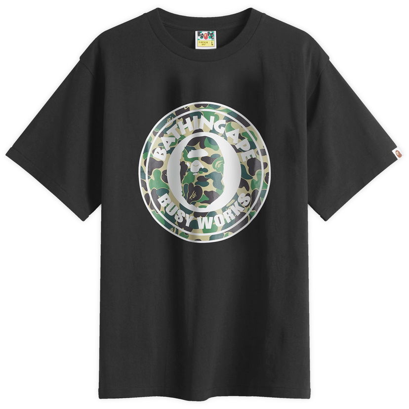 Majica kratkih rukava BAPE Abc Camo Busy Works Tee, Size L Crna | 001TEL301006M-BGN