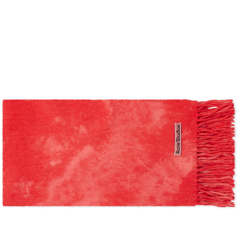 Šal Acne Studios Canada Narrow Tie Dye Scarf "Bright Pink" Crvena | CA0297-ACV