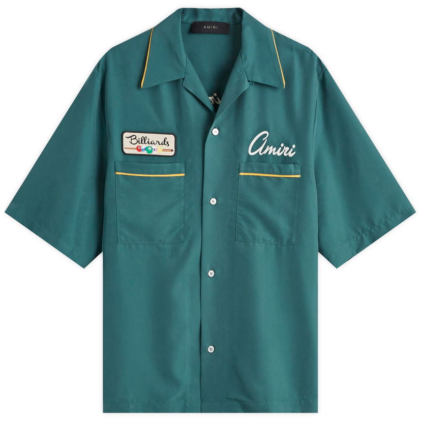 Košulja AMIRI Billiards Club Camp Collar Shirt, Large Zelena | AMSTCA1071-314