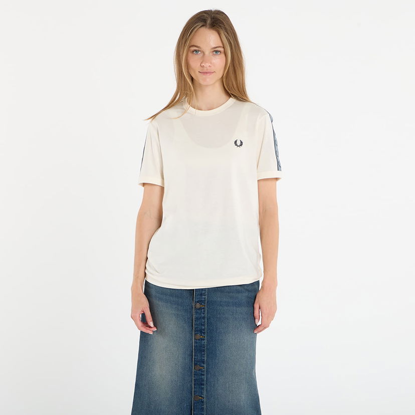 Majica kratkih rukava Fred Perry Fred Perry Contrast Tape Ringer T-Shirt Bijela | M4613 729