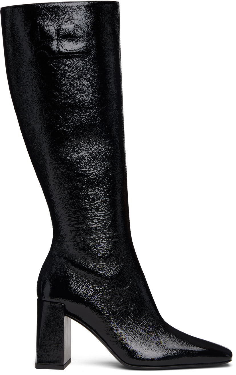 Tenisice i cipele Courrèges Courrèges Heritage Shadow Tall Boots Crna | 325SBT061CR0043