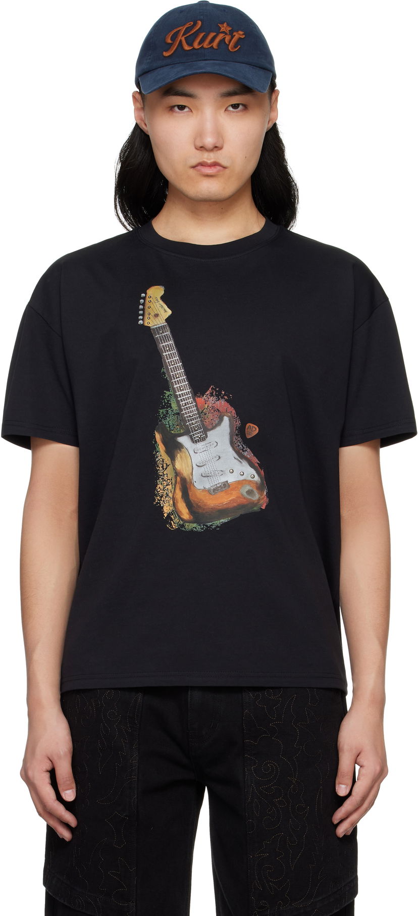 Majica kratkih rukava Andersson Bell Andersson Bell Guitar Graphic T-Shirt Crna | atb1250u