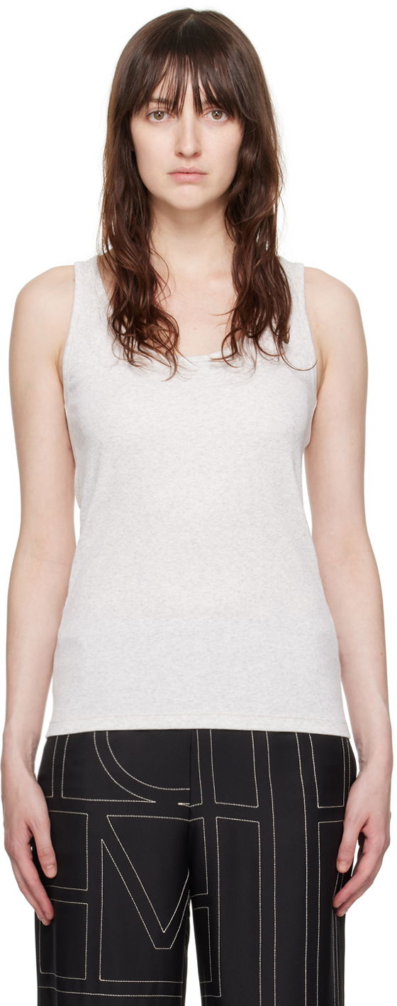 Majica bez rukava TOTEME Classic Tank Top Siva | 243-WRT1053-FB0246