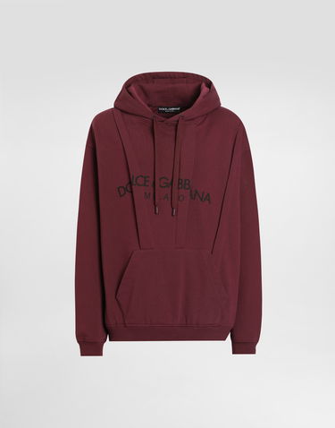 Dukserice Dolce & Gabbana Dolce & Gabbana Cotton Logo Hoodie Tamnocrvena | G9BNNTG7O2LF0130, 0