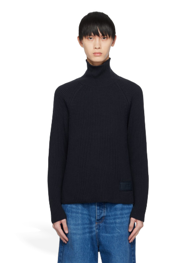 Džemper AMI Rib Turtleneck Tamnoplava | HKS424.KN0031