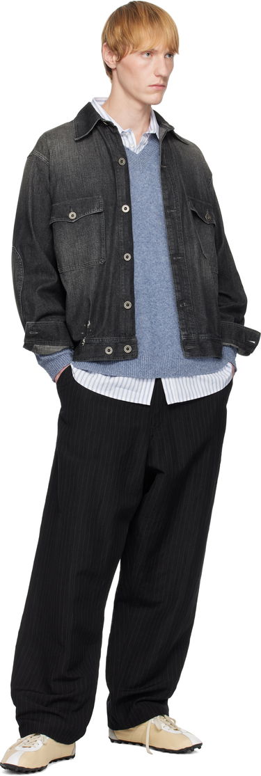 Jakna Maison Margiela Maison Margiela Distressed Denim Jacket Crna | S50AM0649 M30025, 3