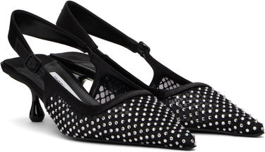 Tenisice i cipele Jimmy Choo Jimmy Choo Amel 50 Crystal Slingback Heels Crna | AMEL 50 QHS, 3