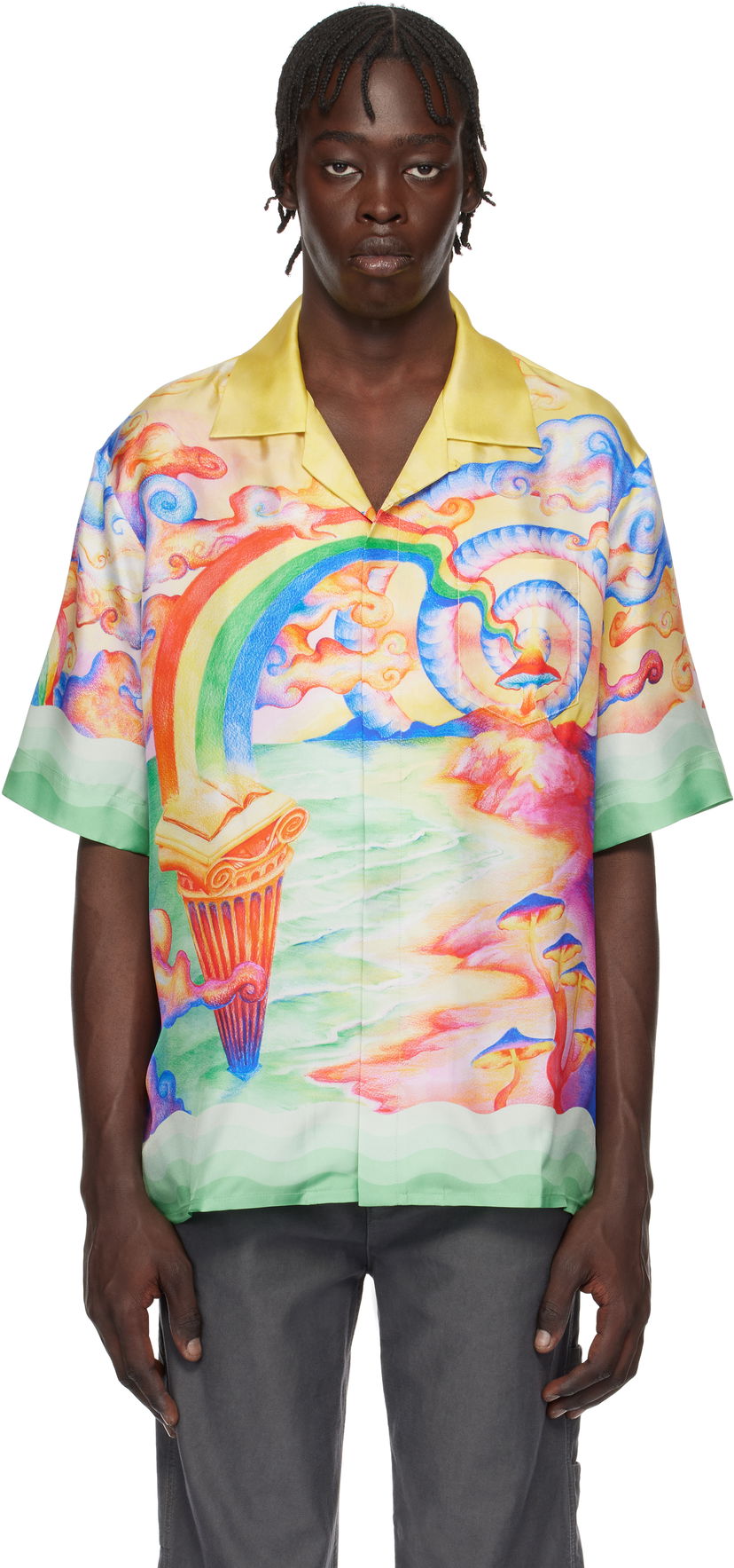Košulja Casablanca Silk Shirt Nature's Teacher Višebojno | U-MPS25-SH-003-04