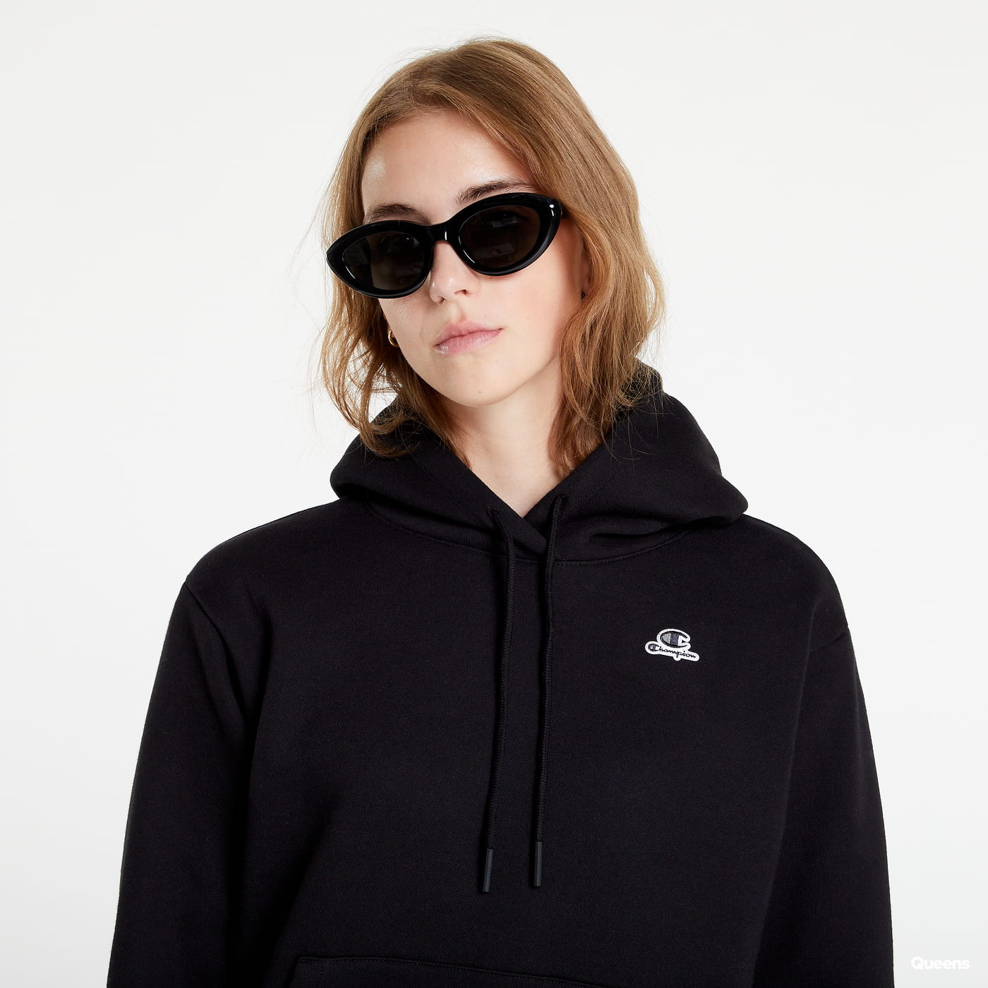 Dukserice Champion Hooded Sweatshirt Crna | 115479 CHA KK001, 1