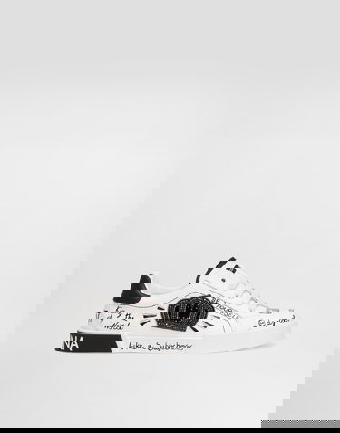 Tenisice i cipele Dolce & Gabbana Dolce & Gabbana Portofino Light Printed Calfskin Bijela | DA5312A3A17HWF57, 0