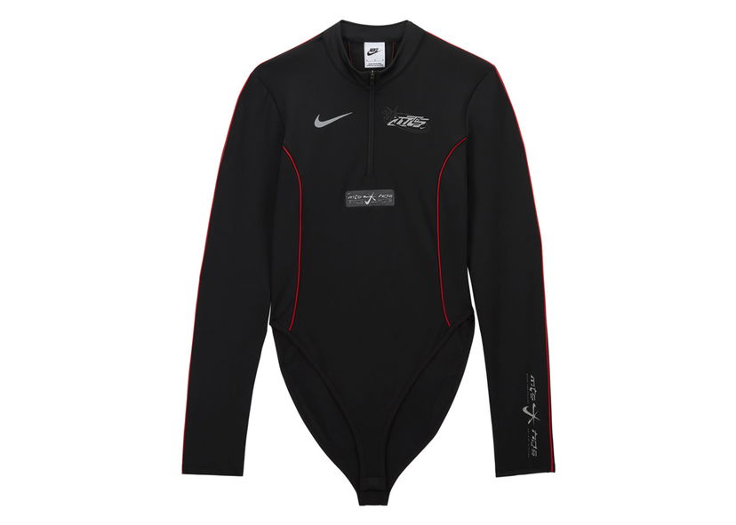 Body Nike Long-Sleeve Bodysuit Crna | FZ0469-010
