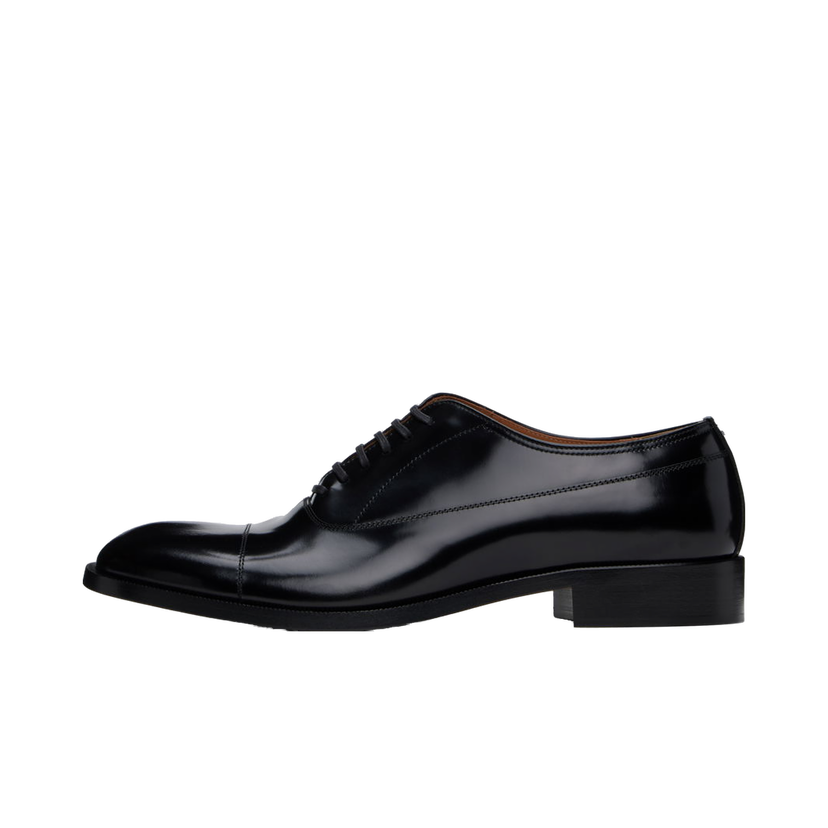 Tenisice i cipele Maison Margiela Waxed Leather Oxfords Crna | S37WQ0320 P3827