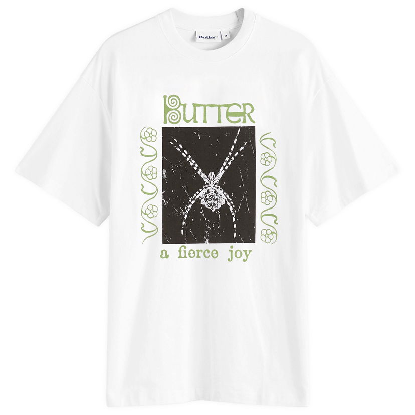 Majica kratkih rukava Butter Goods Fierce Joy Graphic Tee Bijela | BG253108-WHT