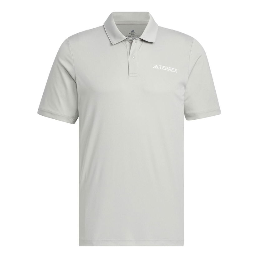 Polo majica adidas Performance Terrex Logo Polo Shirt Siva | IC4415