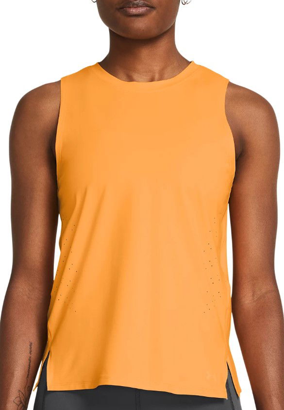 Majica bez rukava Under Armour Elite Launch Tank Top Žuta | 1383363-803