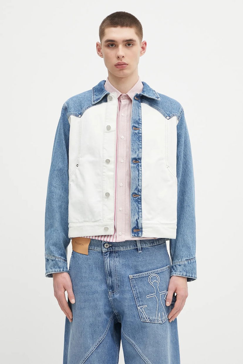 Jakna Aries Aries Patchwork Western Carpenter Jacket Plava | AR7030503