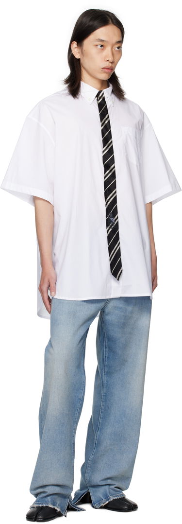 Košulja VETEMENTS Vetements Tie Short-Sleeve Shirt Bijela | UH76SH250W, 3