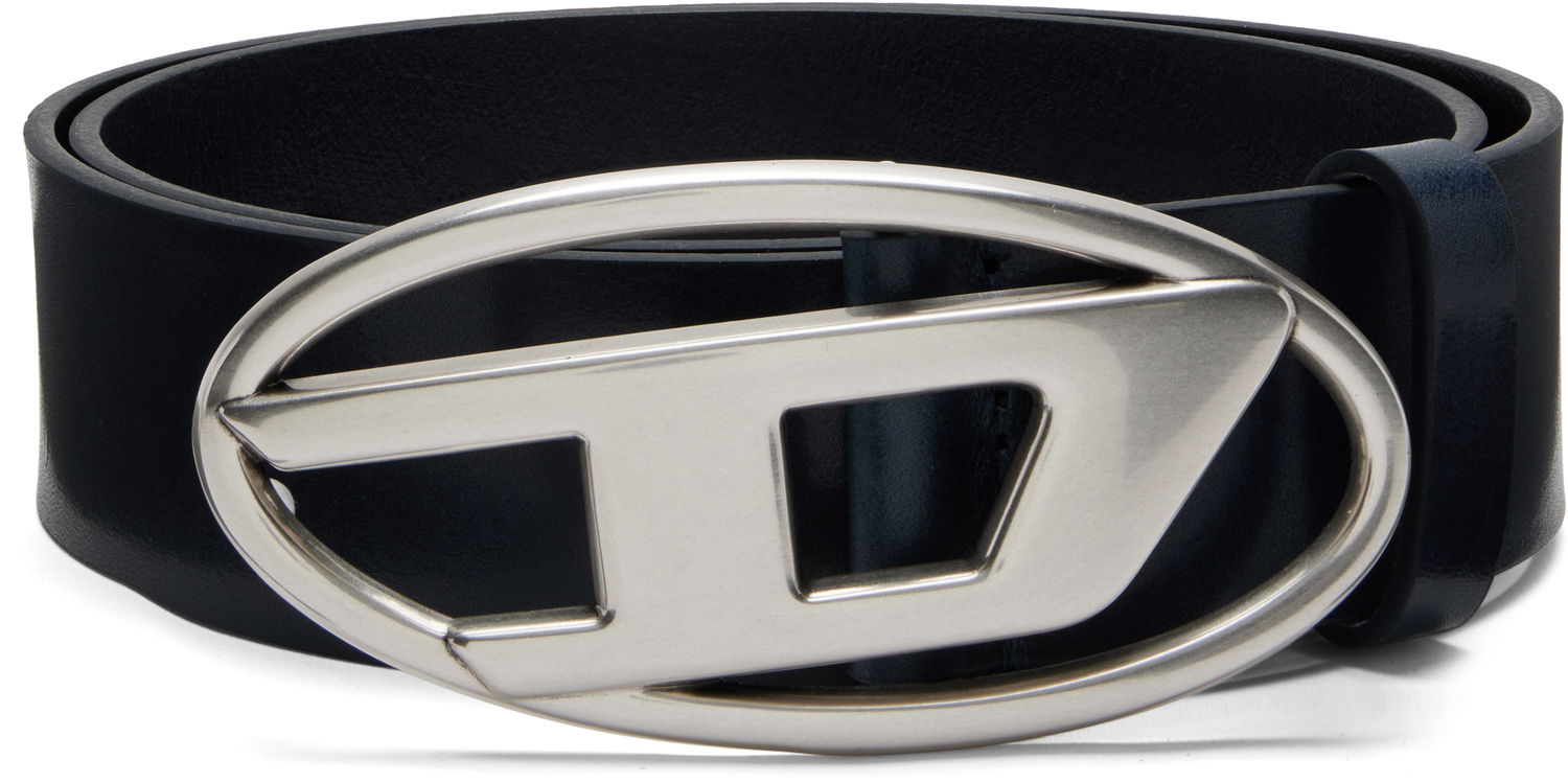 Pojasevi Diesel B-1dr Leather Belt with oval D-logo buckle Tamnoplava | X08516-PR666-T6083, 0